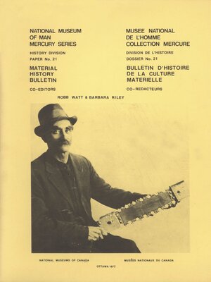 cover image of Material History Bulletin no. 2 / Bulletin d'histoire de la culture matérielle no 2